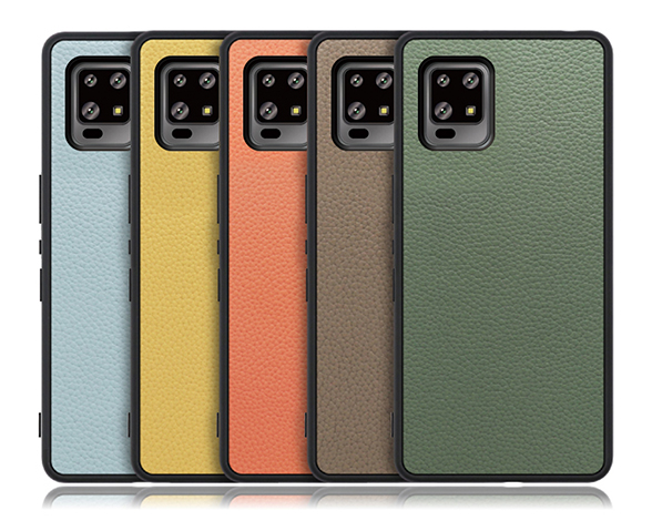 「Luxury-Shell Series」AQUOS zero6用 薄くて軽い 厳選本革仕様 背面型ケース