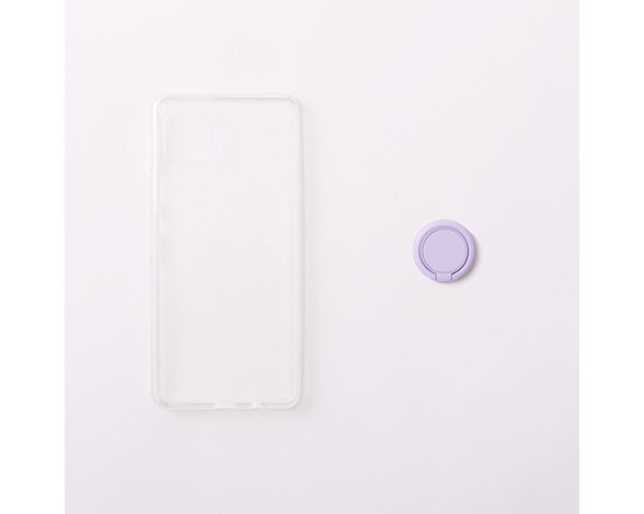 AQUOS sense6 [Turtle Basic] ハイブリッドケース リング付き