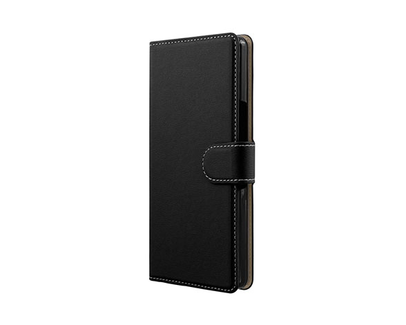 AQUOS R8 SH-52D 薄型・軽量PUレザー手帳ケース 「BOOK Slim」 ブラック